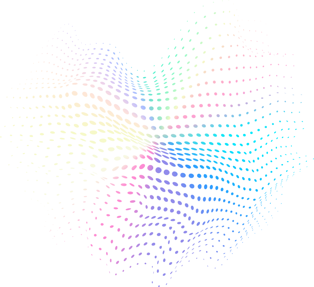 Holographic Halftone Dots Pattern