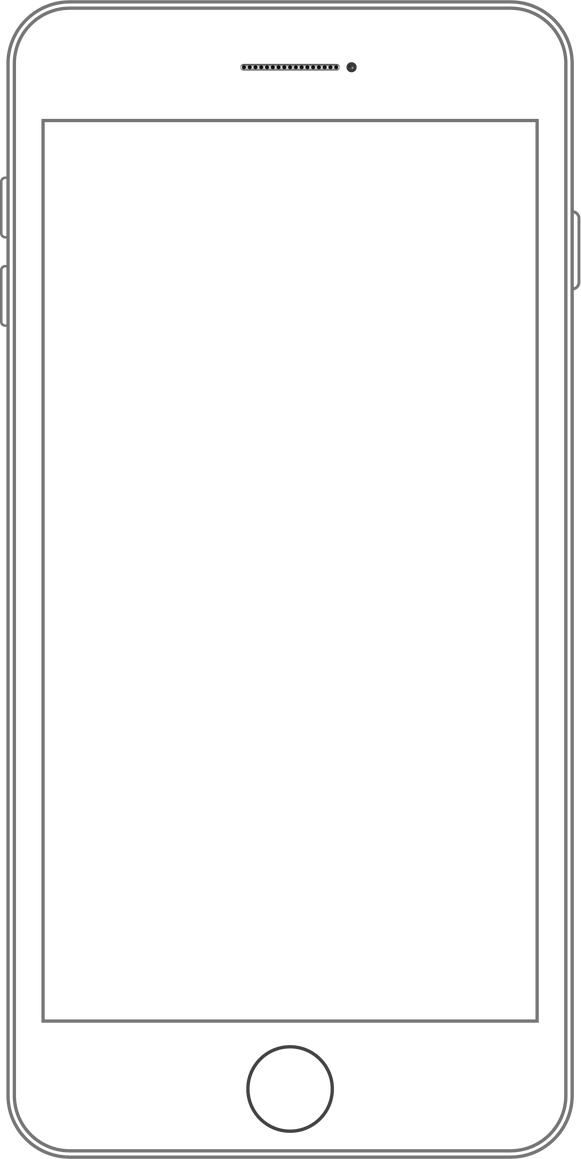 Outline drawing modern smartphone. Mobile phone line icon. Doodle cellphone. Outline drawing smartphone. Smartphone outline icon. Modern mobile phone.