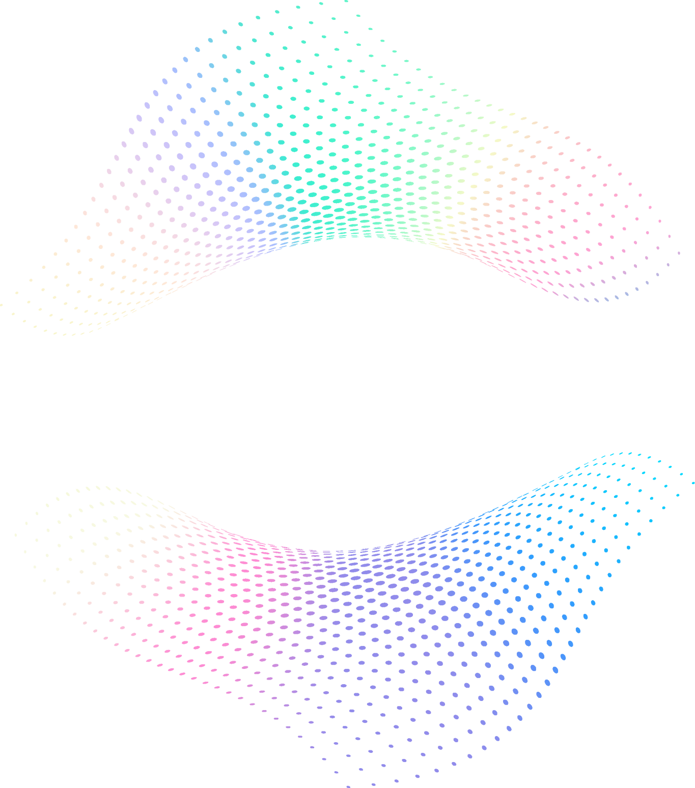 Holographic Halftone Dots Pattern